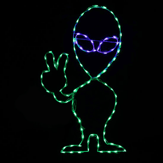 Animated LED Alien Waving