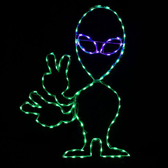 Animated LED Alien Waving