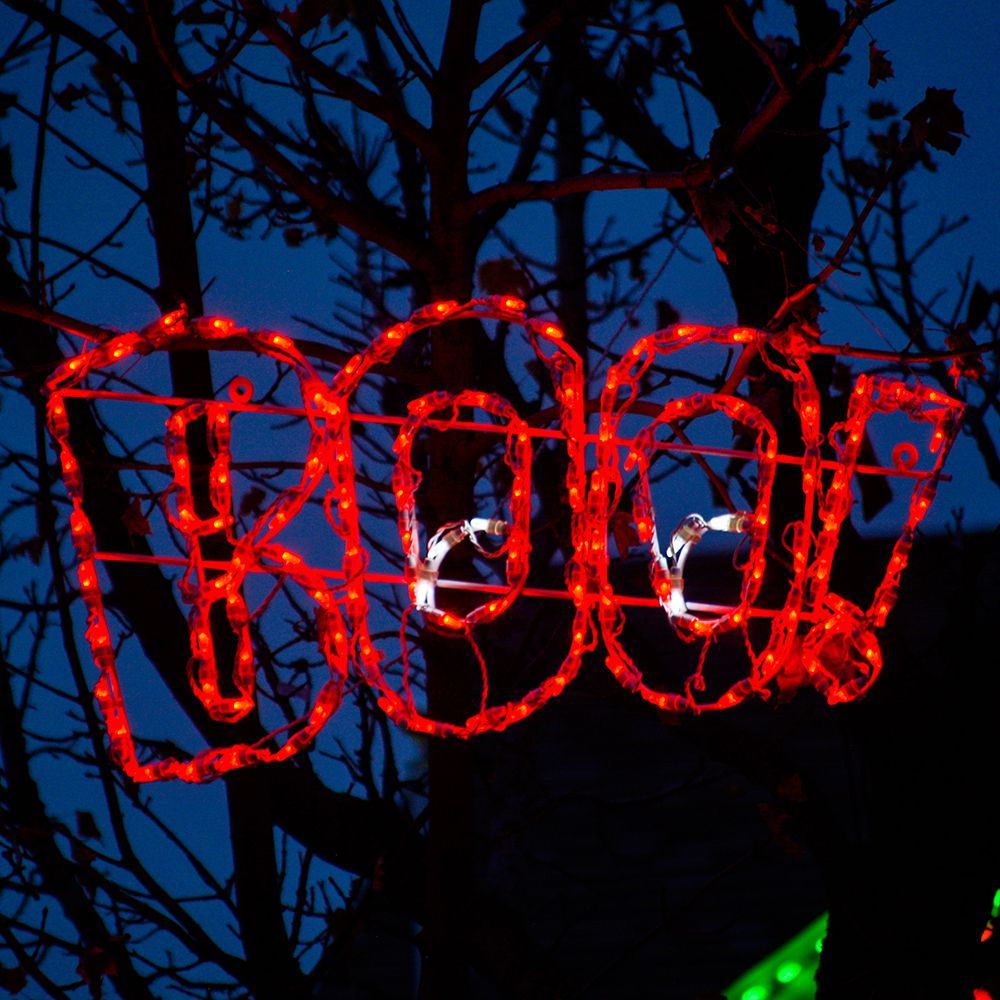 LED 'Boo' Word Sign