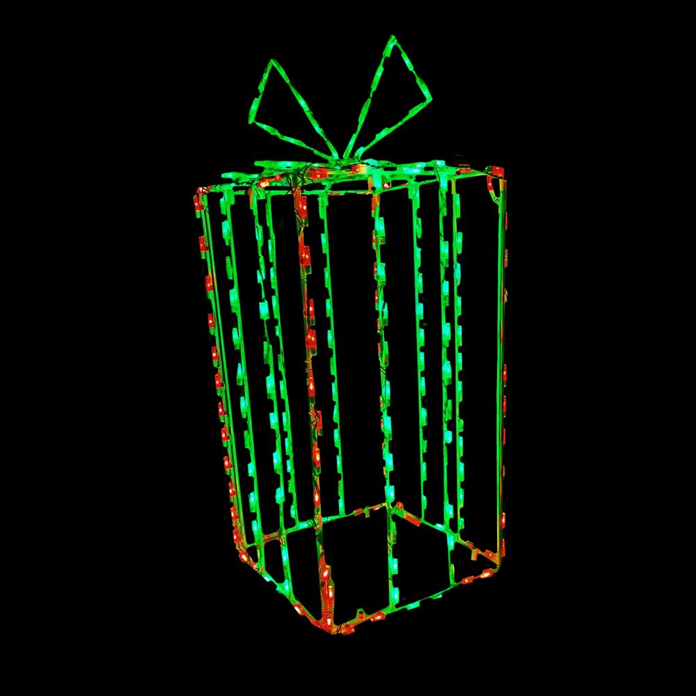 LED 3D Gift Box Tall