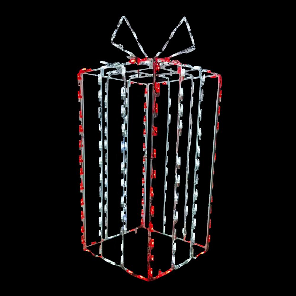 LED 3D Gift Box Tall