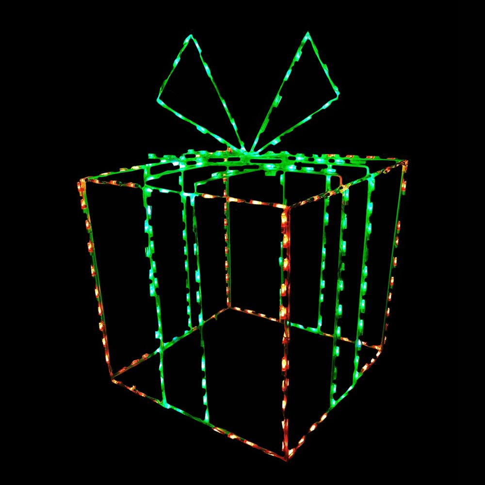 LED 3D Gift Box Large