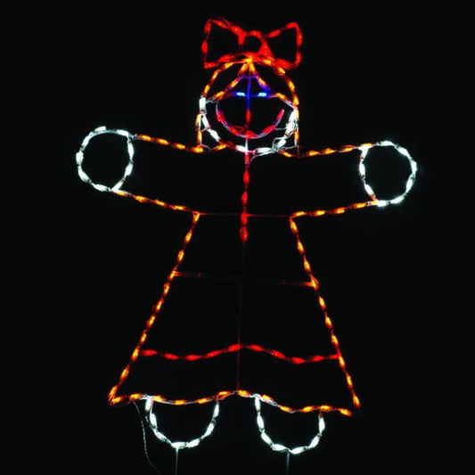 LED Gingerbread Girl