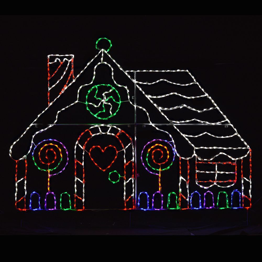 Gingerbread House Led LED Gingerbread House – Holiday Lites Up