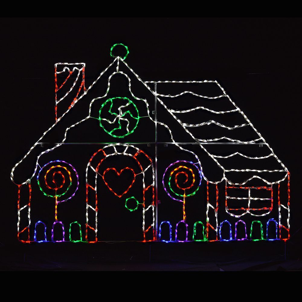 LED Gingerbread House