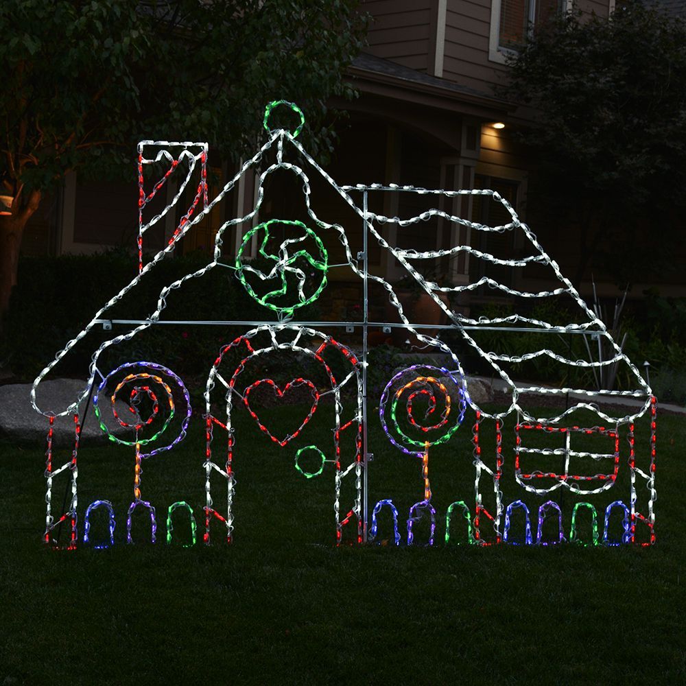 LED Gingerbread House
