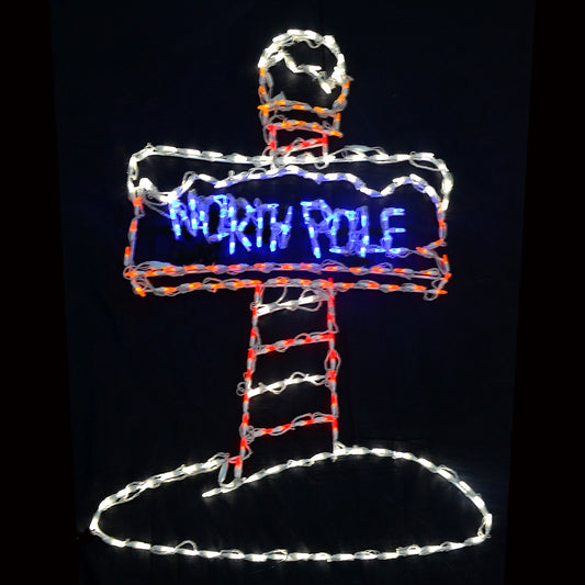 LED North Pole Sign