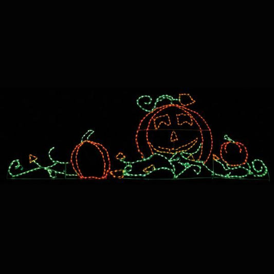LED Pumpkin Patch for Halloween Display