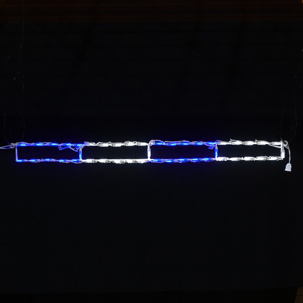 LED Peppermint Blue and White Linkable for Christmas Display