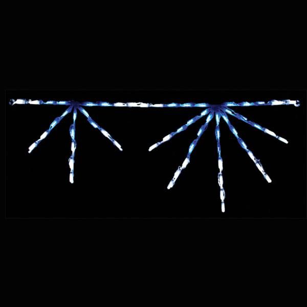 LED Starburst White and Blue Linkable for Christmas Display