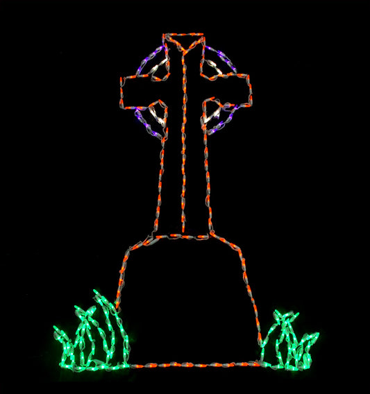 LED Tombstone with Cross