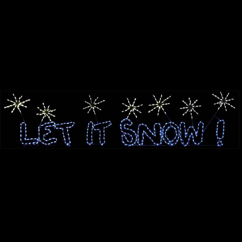 Animated LED Let It Snow Sign