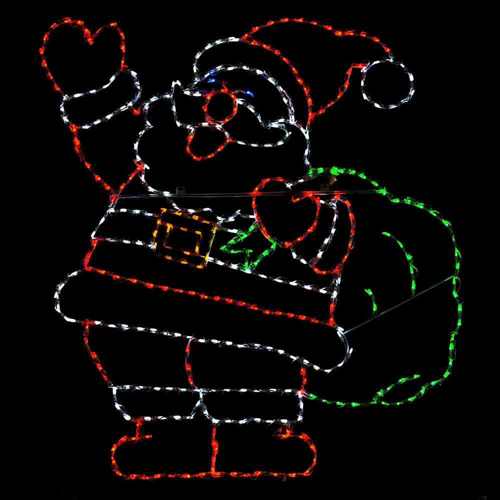 LED Santa Waving