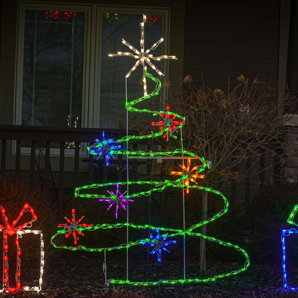 Circular Tree Light LED Spiral Tree – Holiday Lites Up