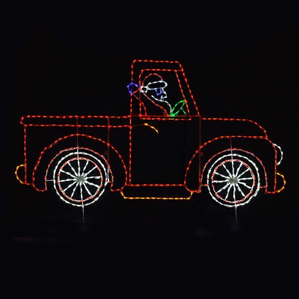 LED Santa in Truck