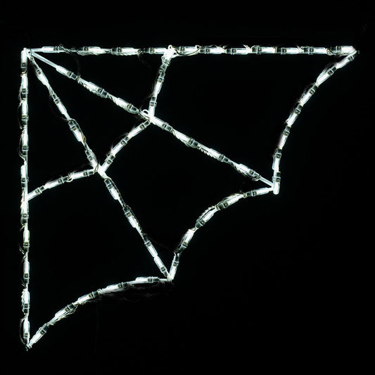 LED Spider Web Corner for Halloween Display